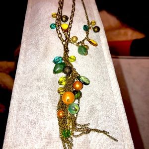 🌴 Layered beaded necklace